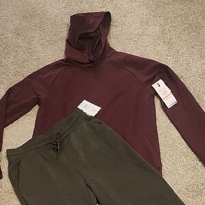 NWT Selling As A Set - Gaiam Hoodie -M And Athletic Works Joggers-S